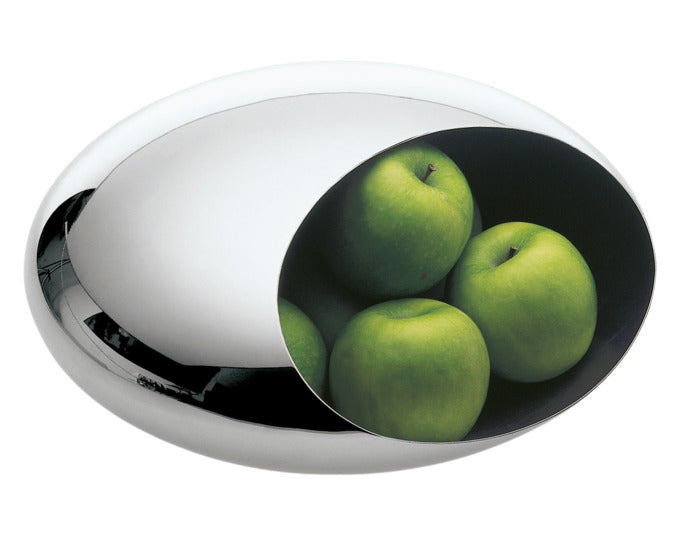 PHILIPPI Fruchtschale Cocoon Inox ø 30x14 cm in präsentiert im Onlineshop von KAQTU Design AG. Schale ist von PHILIPPI