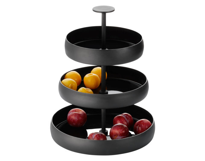 PHILIPPI Etagere Negretto Aluminium ø 31x42 cm schwarz in präsentiert im Onlineshop von KAQTU Design AG. Küchenhelfer ist von PHILIPPI
