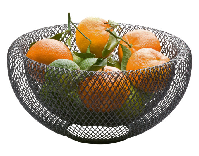 Entdecken Sie die elegante PHILIPPI Schale Mesh L (ø 25x13 cm) in Schwarz – ein stilvolles Accessoire für Ihre Küche und Wohnräume.