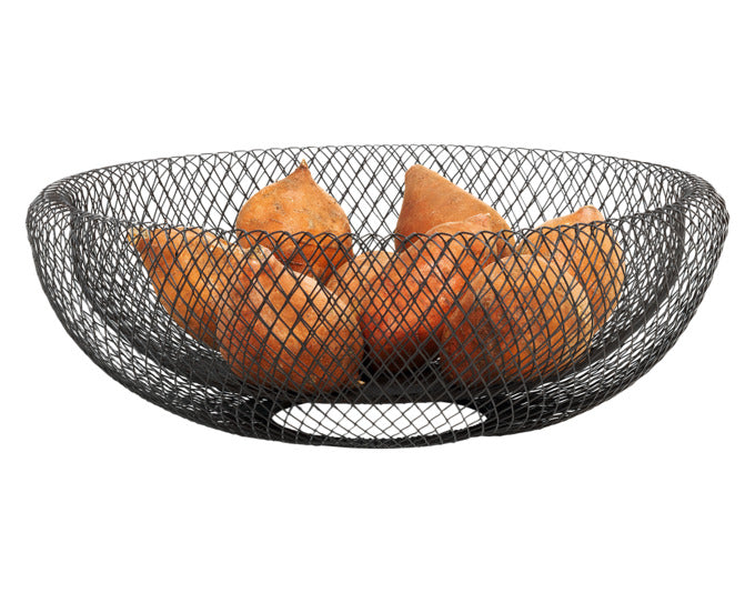 Entdecken Sie die elegante PHILIPPI Schale Mesh XL in Schwarz – ein stilvolles Design-Highlight für Ihre Wohnräume, ideal für Obst und Snacks.