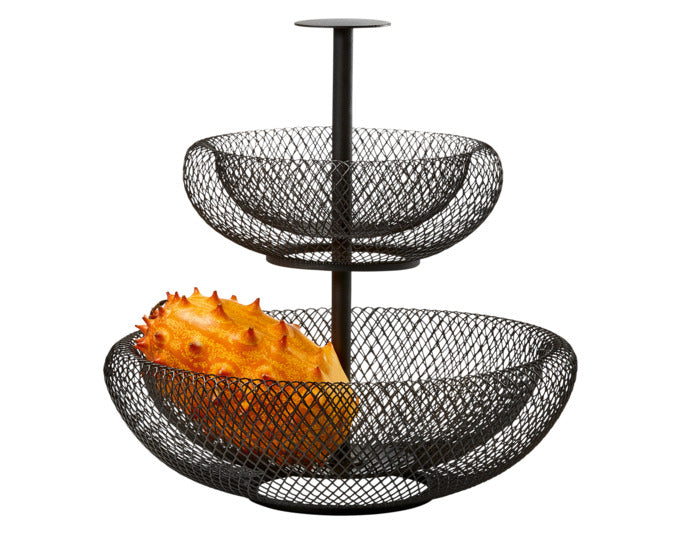 Entdecken Sie die elegante PHILIPPI Etagere MESH (ø 29x29 cm) in Schwarz – ideal für stilvolle Präsentationen von Speisen und Dekorationen.
