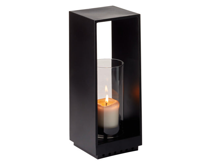 PHILIPPI Windlicht Wisma S ø 12x32 cm schwarz in präsentiert im Onlineshop von KAQTU Design AG. Laterne ist von PHILIPPI