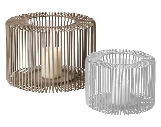PHILIPPI Windlicht Oslo S ø 21x14 cm taupe in präsentiert im Onlineshop von KAQTU Design AG. Laterne ist von PHILIPPI