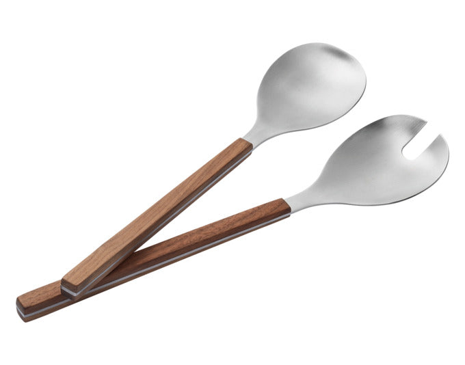 PHILIPPI Salatbesteck Brick Nussbaum/Edelstahl 31 cm 2 tlg. in präsentiert im Onlineshop von KAQTU Design AG. Salatzubehör ist von PHILIPPI