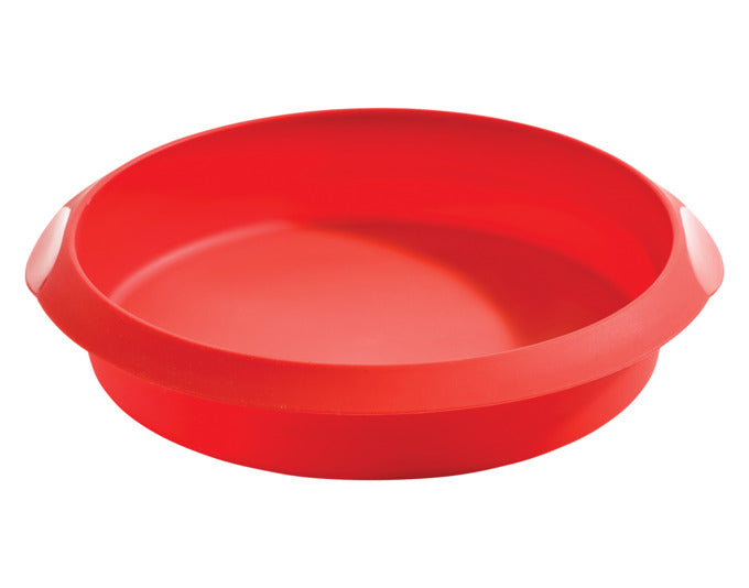 LÉKUÉ Backform rund Silikon ø 26 cm rot in präsentiert im Onlineshop von KAQTU Design AG. Backform / Backblech ist von LEKUE