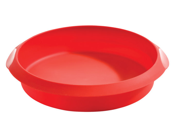 LÉKUÉ Backform rund Silikon ø 26 cm rot in präsentiert im Onlineshop von KAQTU Design AG. Backform / Backblech ist von LEKUE