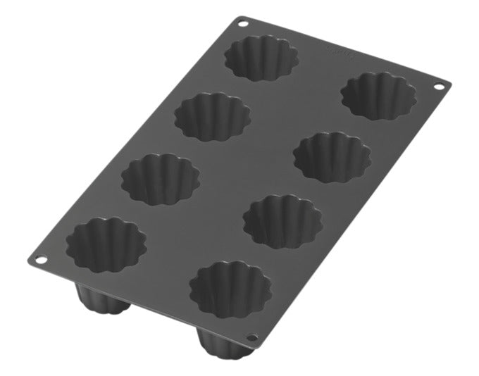 LÉKUÉ Backform Cannelés 8er Silikon 30x17.5 cm schwarz in präsentiert im Onlineshop von KAQTU Design AG. Backform / Backblech ist von LEKUE