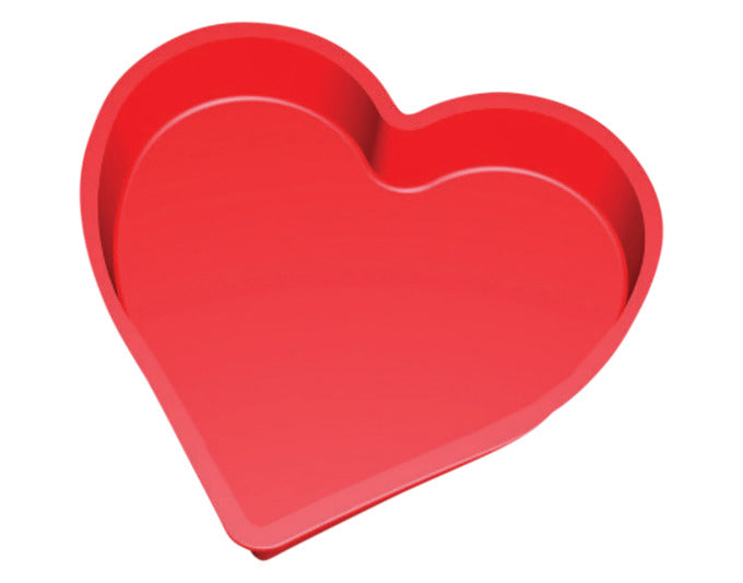 LÉKUÉ Herzbackform Silikon 21x22.5x4.2 cm rot in präsentiert im Onlineshop von KAQTU Design AG. Backform / Backblech ist von LEKUE