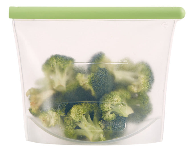 Nachhaltiger Silikonbeutel von LÉKUÉ (1 l) für umweltfreundliche Lebensmittelaufbewahrung. Ideal für frische und geschützte Lagerung.