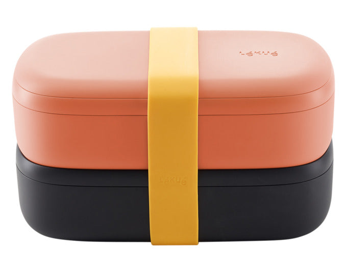 LÉKUÉ Lunchbox To Go 1 l 19.2x10x11 cm coral in präsentiert im Onlineshop von KAQTU Design AG. Aufbewahrungsdose ist von LEKUE