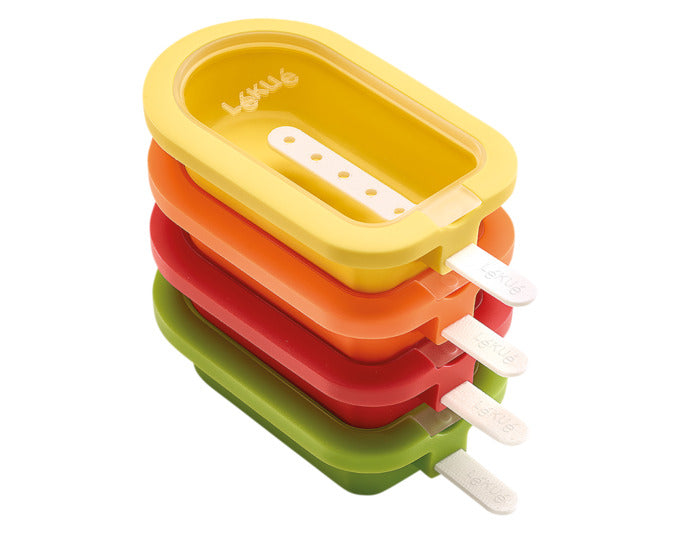 LÉKUÉ Glaceform Magnum 4 Stück Silikon assortiert in präsentiert im Onlineshop von KAQTU Design AG. Barzubehör ist von LEKUE