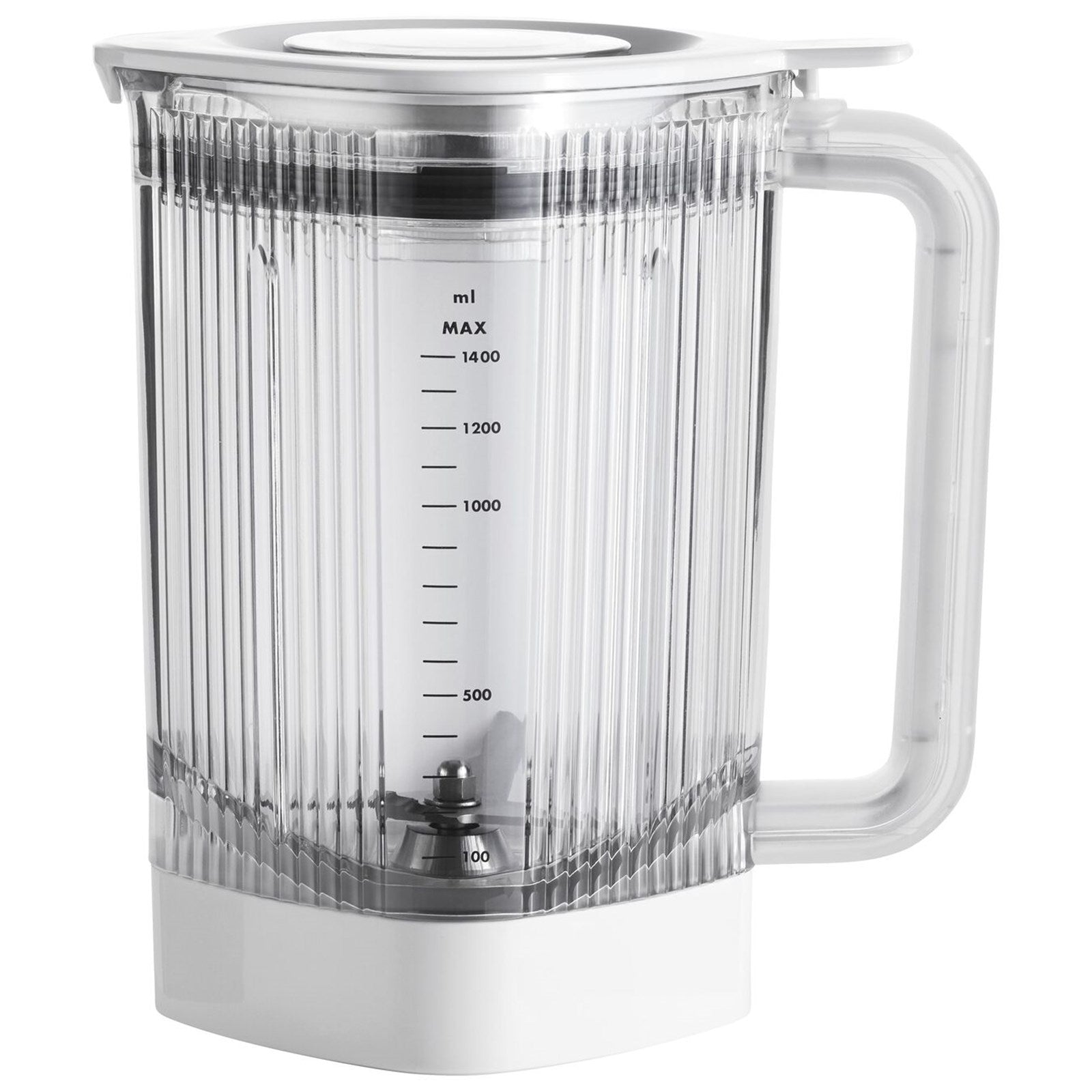 Eleganter 1,4L Standmixer von Zwilling in Silber für vielseitige Küche.