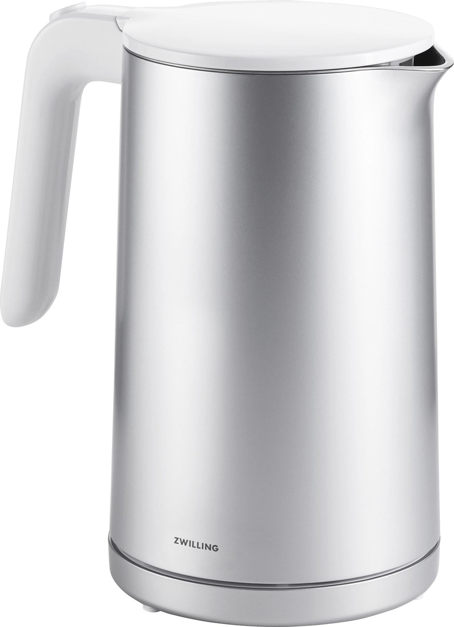 Entdecken Sie den eleganten Enfinigy Wasserkocher von Zwilling in Silber. Mit 1,5 l Fassungsvermögen, innovativer Heiztechnologie und langlebigem Edelstahl. Ideal für Tee und Kaffee!