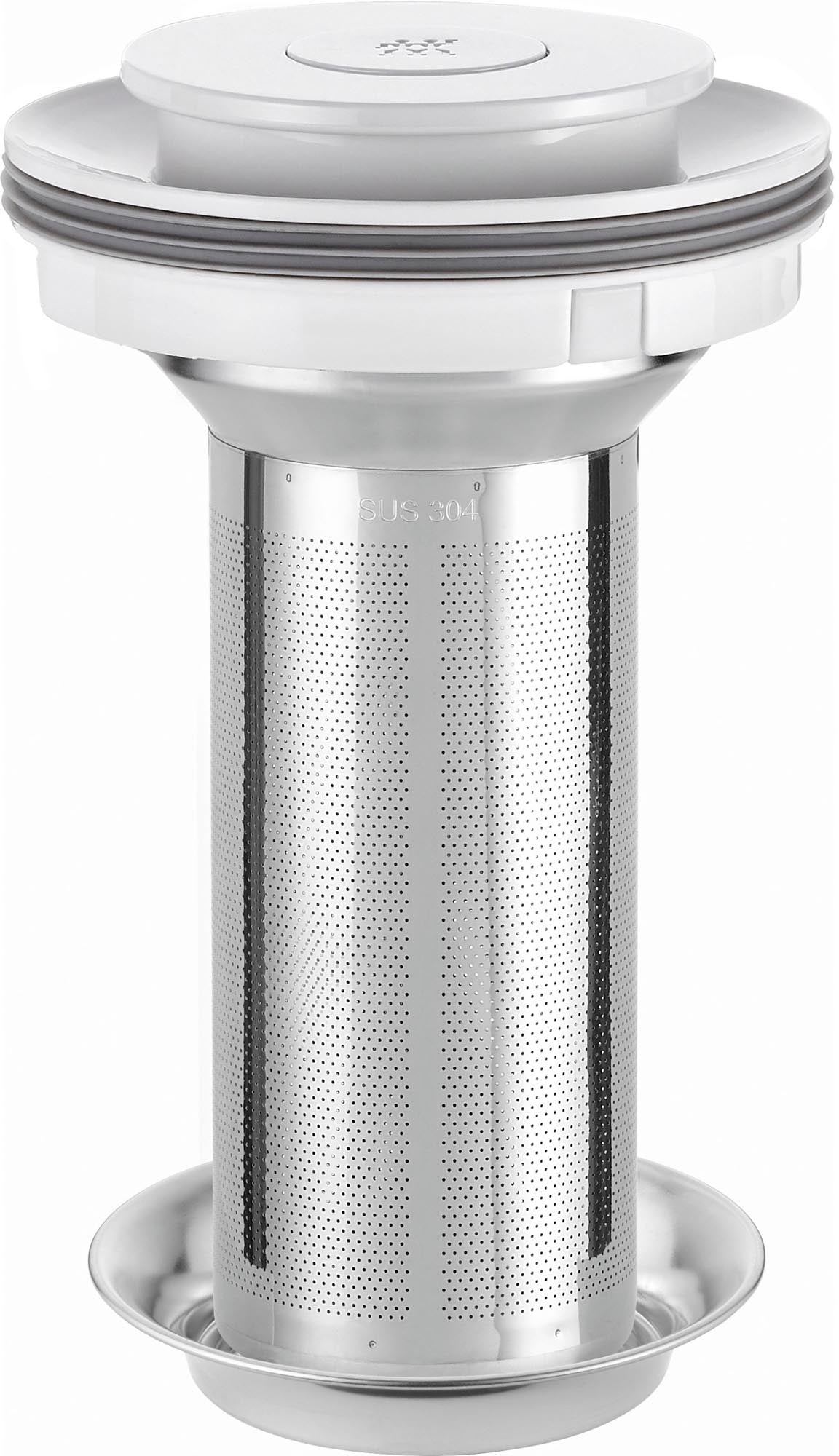 Stilvoller Zwilling Glas-Wasserkocher 1.7l in elegantem Weiss.