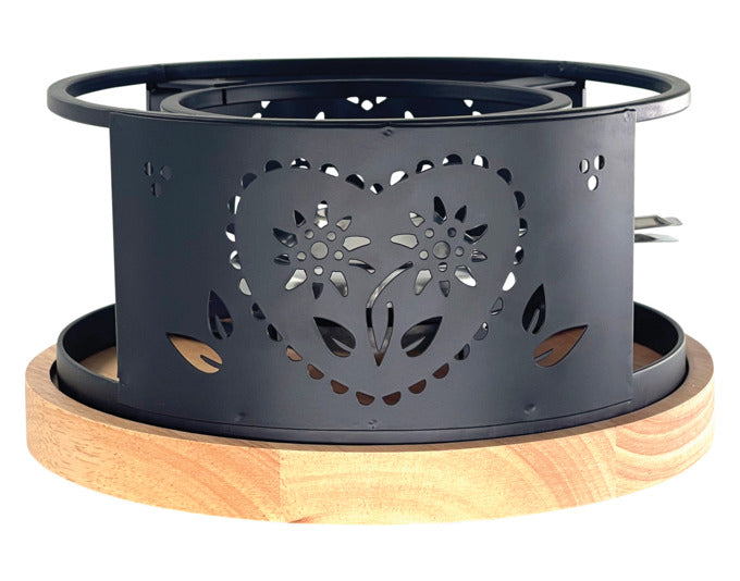 HEIDI Rechaud Maxi Coeur Folk ø 21 cm in präsentiert im Onlineshop von KAQTU Design AG. Fondue/Raclette ist von HEIDI