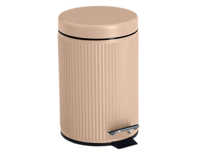 ZELLER Treteimer Metall grau 3 l ø 17x26 cm in präsentiert im Onlineshop von KAQTU Design AG. Mülleimer ist von ZELLER PRESENT