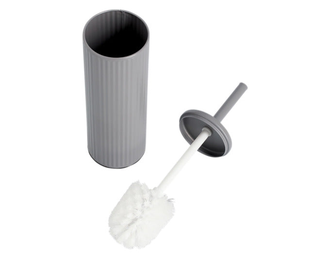 Entdecken Sie die elegante ZELLER WC-Bürstengarnitur aus Metall in grau (ø 9.7x40 cm) – stilvolles und funktionales Badzubehör für Ihr Zuhause.