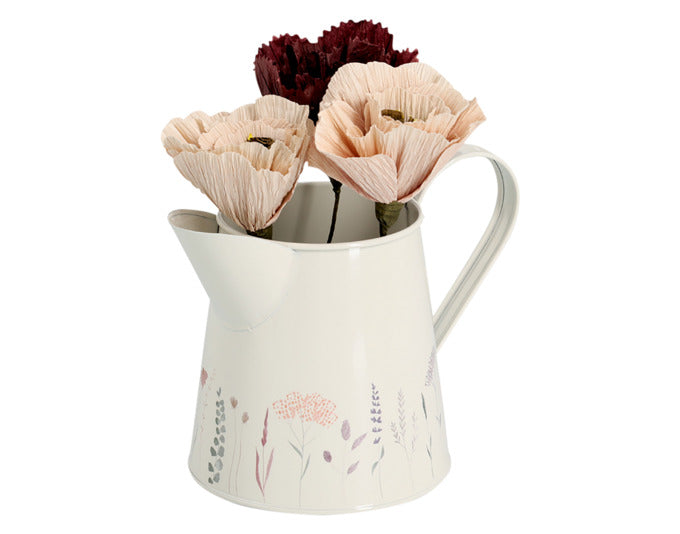 Entdecken Sie die ZELLER Krug Flowers – eine stilvolle Kanne aus Metall mit 1500 ml Fassungsvermögen. Ideal als Vase oder Gießkanne!