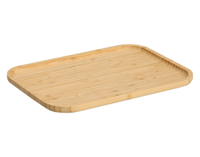 Elegantes Serviertablett aus Bambus von ZELLER, 33x24x1.5 cm, ideal für stilvolles Servieren und vielseitige Nutzung im Haushalt.