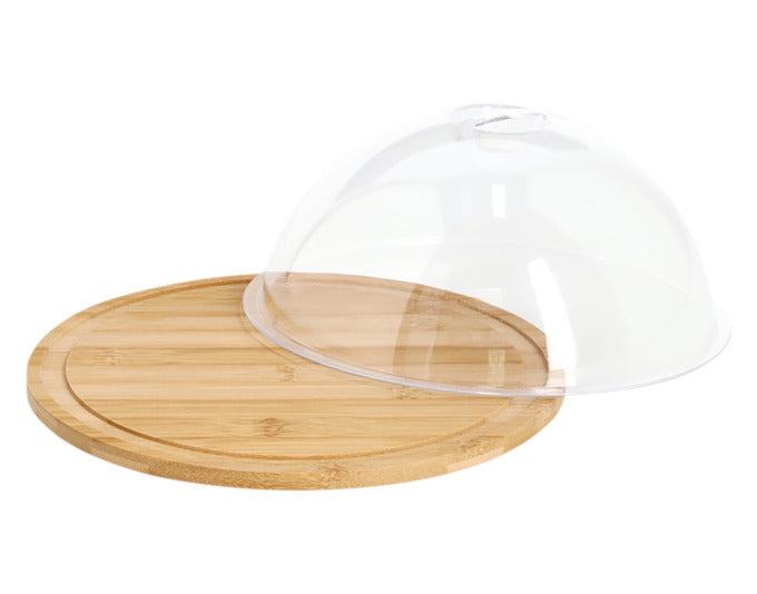 Entdecken Sie die ZELLER Käseglocke aus Bambus und Kunststoff – stilvoll, funktional und ideal für die frische Aufbewahrung von Käse und mehr.