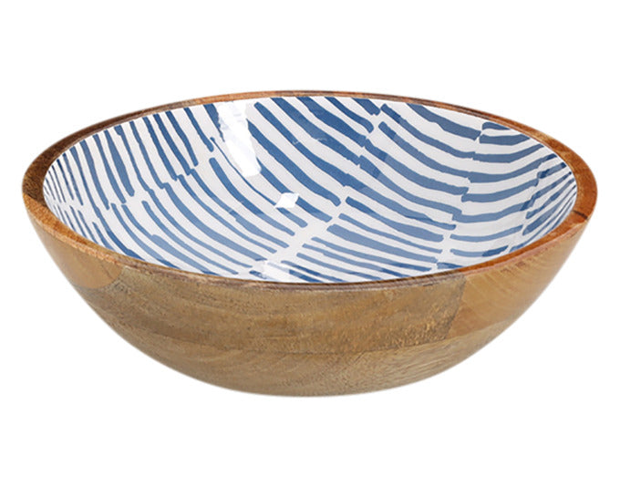 ZELLER Schüssel Mangoholz blau ø 20x6 cm in präsentiert im Onlineshop von KAQTU Design AG. Schale ist von ZELLER PRESENT