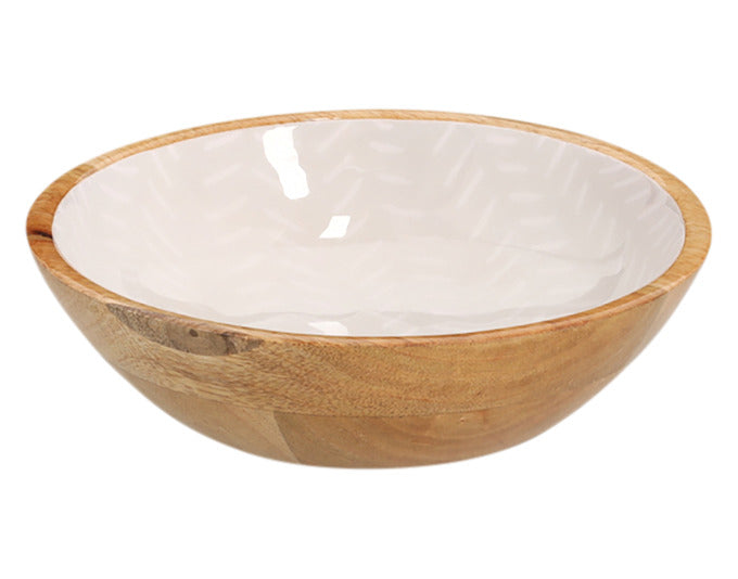 ZELLER Schüssel Mangoholz blau ø 20x6 cm in präsentiert im Onlineshop von KAQTU Design AG. Schale ist von ZELLER PRESENT