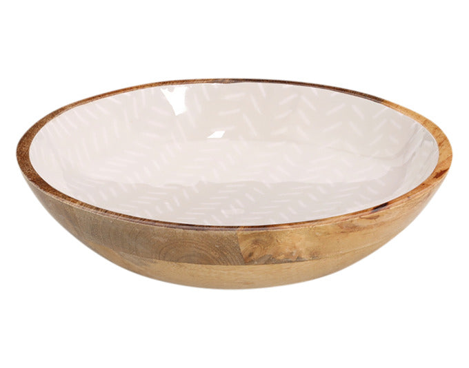 ZELLER Schale Mangoholz beige ø 25x5 cm in präsentiert im Onlineshop von KAQTU Design AG. Schale ist von ZELLER PRESENT