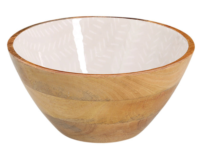 ZELLER Schale Mangoholz beige ø 25x13 cm in präsentiert im Onlineshop von KAQTU Design AG. Schale ist von ZELLER PRESENT