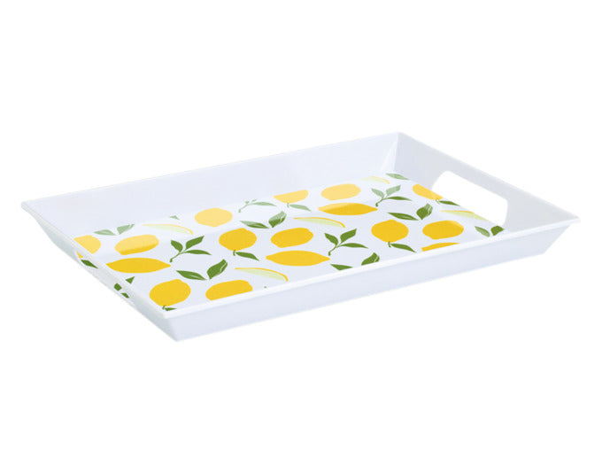 ZELLER Tablett Melamin Lemons 50x35x5 cm in präsentiert im Onlineshop von KAQTU Design AG. Tablett ist von ZELLER PRESENT