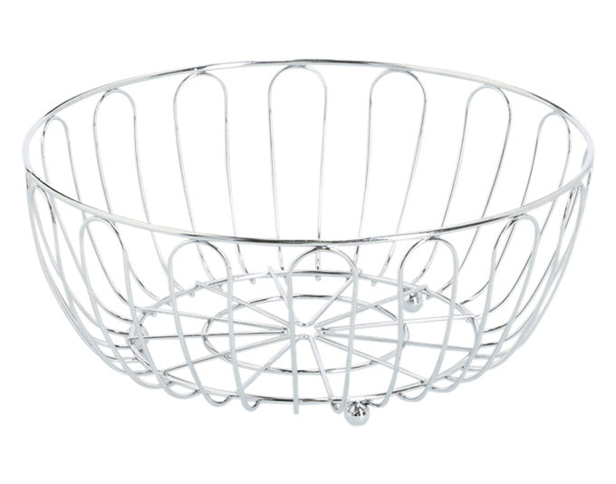 ZELLER Fruchtkorb Metall verchromt ø 28.5x12 cm in präsentiert im Onlineshop von KAQTU Design AG. Schale ist von ZELLER PRESENT