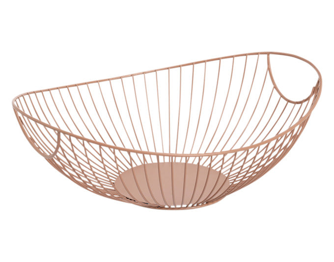 ZELLER Fruchtkorb Metall mocca 33x26x11.5 cm in präsentiert im Onlineshop von KAQTU Design AG. Schale ist von ZELLER PRESENT