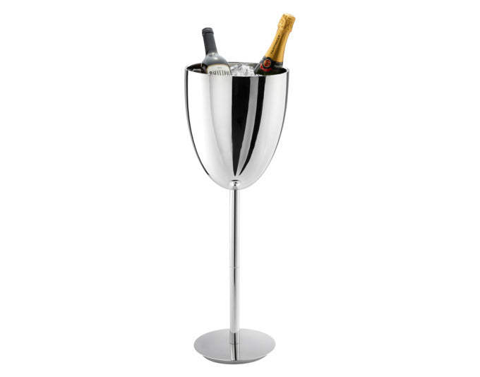 PHILIPPI Champagnerkühler mit Standfuss Monaco Inox ø 25x72 cm in präsentiert im Onlineshop von KAQTU Design AG. Barzubehör ist von PHILIPPI