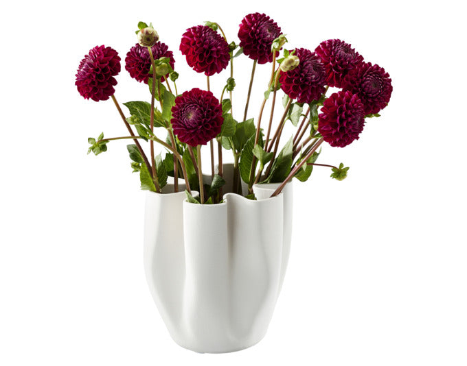 PHILIPPI Vase Livree Keramik 20x20x22 cm weiss in  präsentiert im Onlineshop von KAQTU Design AG. Vase ist von PHILIPPI