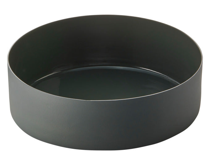 PHILIPPI Fruchtschale Clara S Alu emailliert ø 23x7 cm schiefergrün in präsentiert im Onlineshop von KAQTU Design AG. Schale ist von PHILIPPI