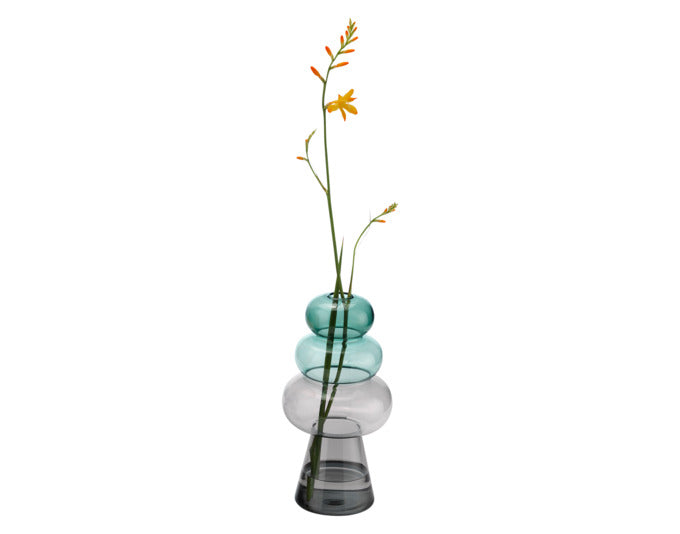 PHILIPPI Vase Curiosa Turm Glas ø 11x27 cm in  präsentiert im Onlineshop von KAQTU Design AG. Vase ist von PHILIPPI