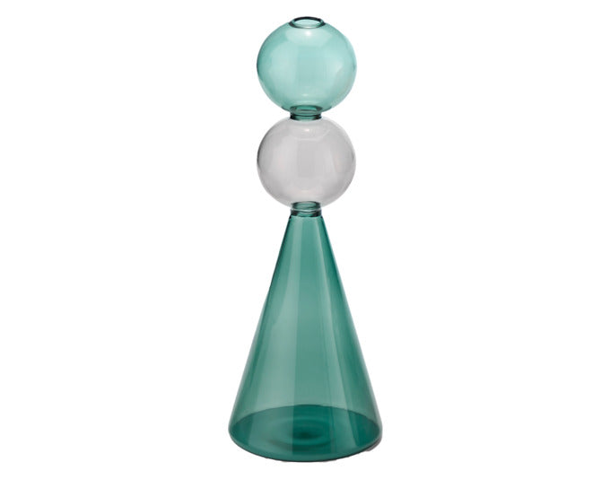 PHILIPPI Vase Curiosa Turm Glas ø 11x27 cm in  präsentiert im Onlineshop von KAQTU Design AG. Vase ist von PHILIPPI