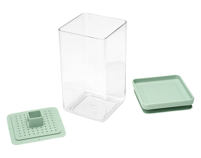 Entdecken Sie das BRABANTIA Fermentier-Set Tasty+ in jade green – ideal für gesunde, selbstgemachte Fermentation. Platzsparend, benutzerfreundlich und funktional!
