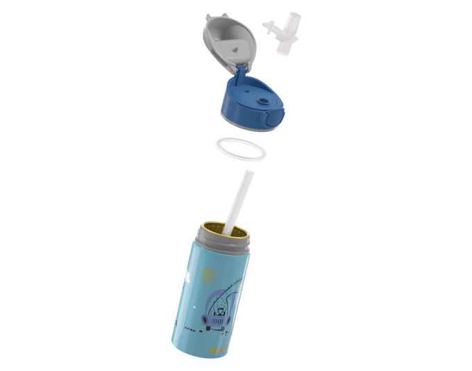 Entdecken Sie die SIGG Kids Bottle Miracle WMB Dino Drive 0.4 l – die ideale, leichte Trinkflasche für Kinder mit sicherem Strohhalm und robustem Design.