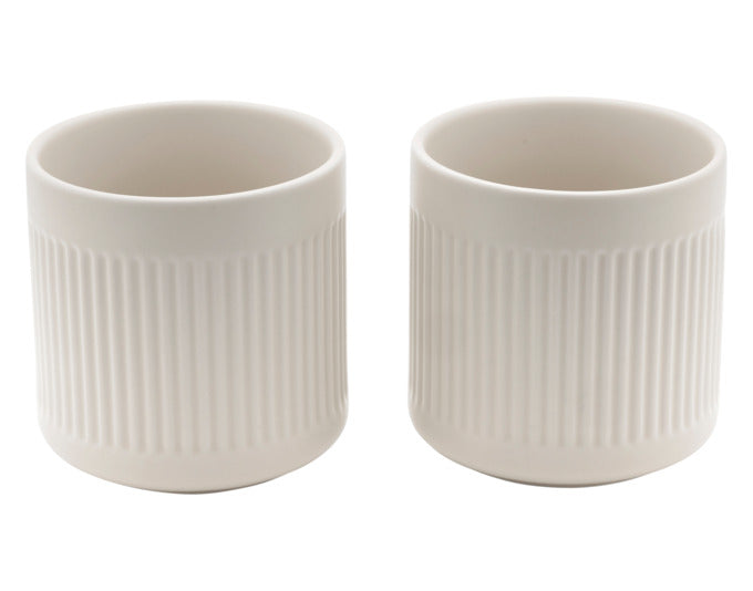 BREDEMEIJER Teebecher Skagen 2 Stück weiss 300 ml in präsentiert im Onlineshop von KAQTU Design AG. Tasse ist von BREDEMEIJER