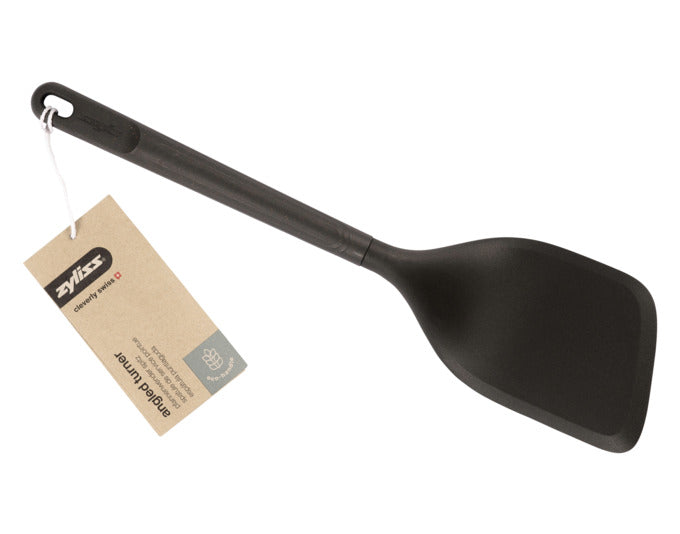 Hochwertiger ZYLISS Pfannenwender aus hitzebeständigem Nylon mit nachhaltigem Weizenstrohgriff. Ideal für umweltbewusste Köche!