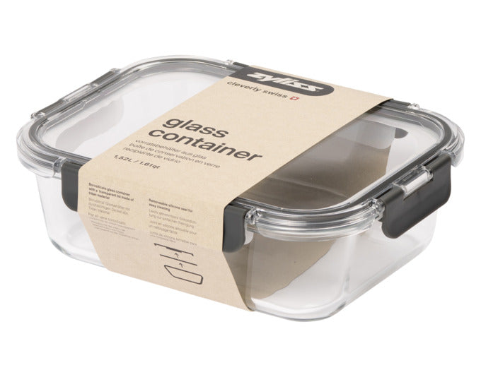Entdecken Sie den ZYLISS Vorratsbehälter aus Glas (1.52 l) – ideal für frische Lebensmittel, hitzebeständig und BPA-frei. Perfekt für jede Küche!
