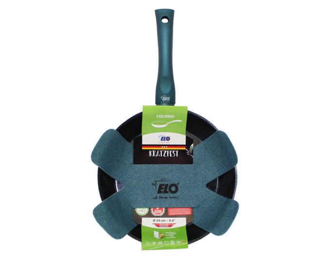 Entdecken Sie die ELO Bratpfanne Coloris Türkis (ø 24 cm) mit hochwertiger Antihaftbeschichtung und ergonomischem Griff – ideal für Ihre Küche!