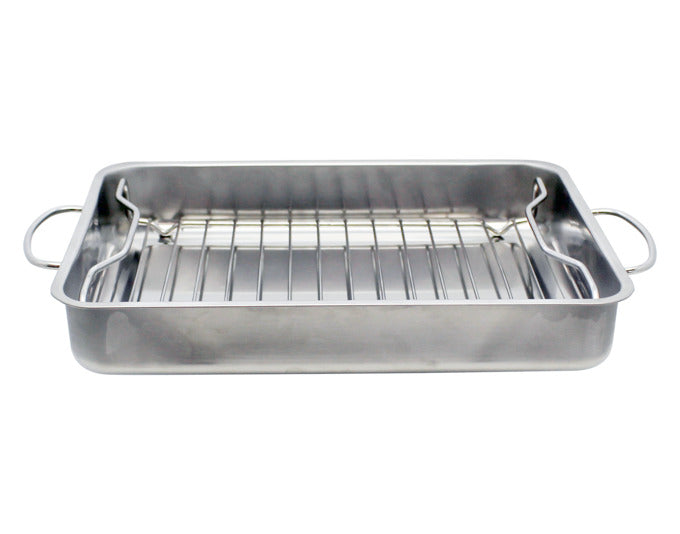 ELO Bräter Auflaufform Basic mit Dünst-/Grilleinsatz Edelstahl40x32x6.5 cm in  präsentiert im Onlineshop von KAQTU Design AG. Topf ist von ELO BASIC