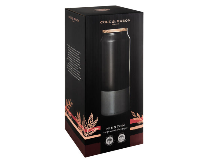 Entdecken Sie die COLE & MASON Vorratsdose Hinxton aus Keramik (groß, 11x11x29,4 cm) – stilvolle und praktische Aufbewahrung für Ihre Küche.