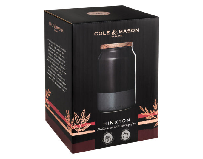 Entdecken Sie die stilvolle COLE & MASON Vorratsdose Hinxton aus Keramik (11x11x17.2 cm) – ideal für die elegante Aufbewahrung Ihrer Lebensmittel.