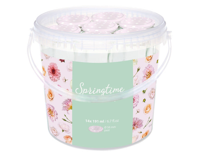 EINKOCHWELT Einmachgläser Springtime 14x191 ml im Eimer 5.6 l in präsentiert im Onlineshop von KAQTU Design AG. Aufbewahrungsbehälter ist von EINKOCHWELT