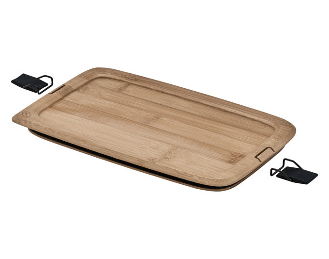 RÖSLE Brotzeitdeckel Flexx 2Go Bambus eckig mit Clips 1.5 l in  präsentiert im Onlineshop von KAQTU Design AG. Topf ist von RÖSLE