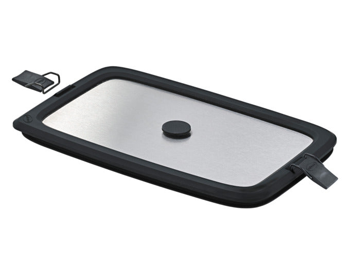 RÖSLE Edelstahldeckel Flexx 2Go eckig mit Clips 1.5 l in  präsentiert im Onlineshop von KAQTU Design AG. Topf ist von RÖSLE