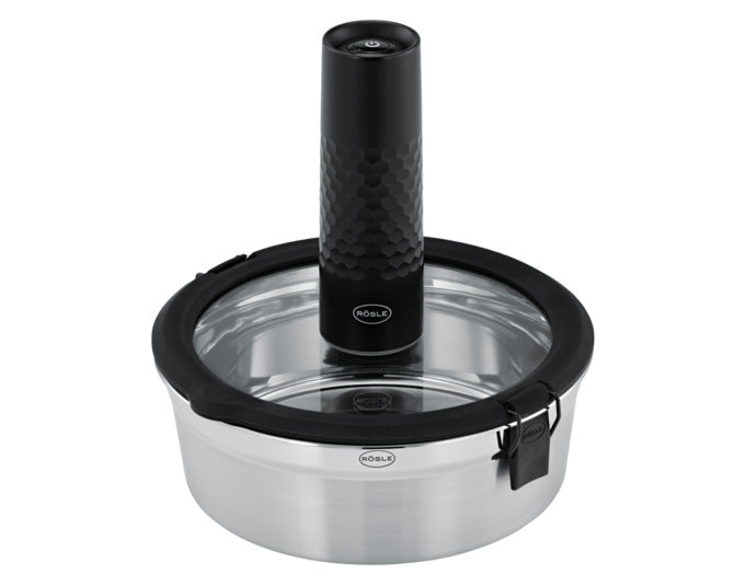 Entdecken Sie den RÖSLE Vakuumdeckel Flexx 2Go 1.4 l – ideal für frische Lebensmittel, robustes Design und einfache Handhabung.