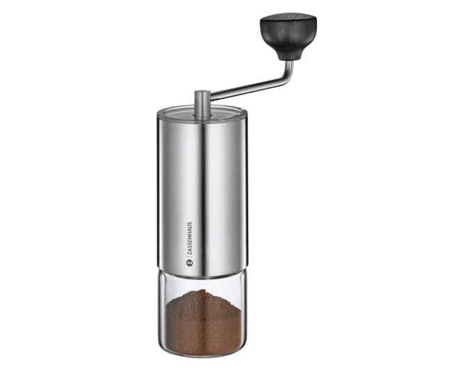 ZASSENHAUS Kaffeemühle Mano 20.5x5.9 cm Edelstahl/Glas in präsentiert im Onlineshop von KAQTU Design AG. Küchengerät ist von ZASSENHAUS
